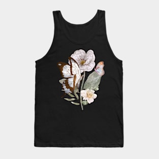 Pollinator Butterflies & Flowers Cottage core Botanical Tank Top